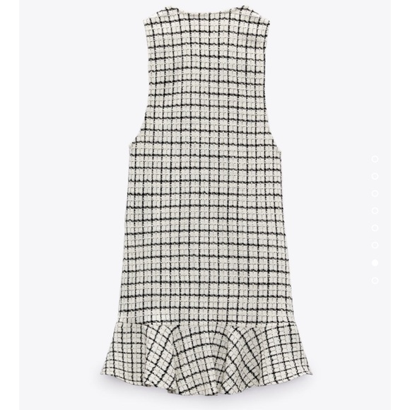 ZARA Pinafore Plaid Dress - Picture 5 of 6